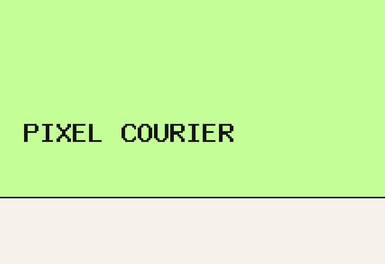 Screenshot of Pixel Courier